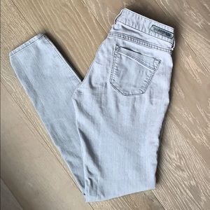 Express Gray Jegging Skinny Jeans, size 2
